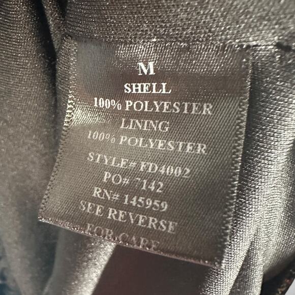 Dress Forum Size M Ruched Floral Bodycon Drop Waist Mini Dress Dark Fairy Grunge - Picture 7 of 9